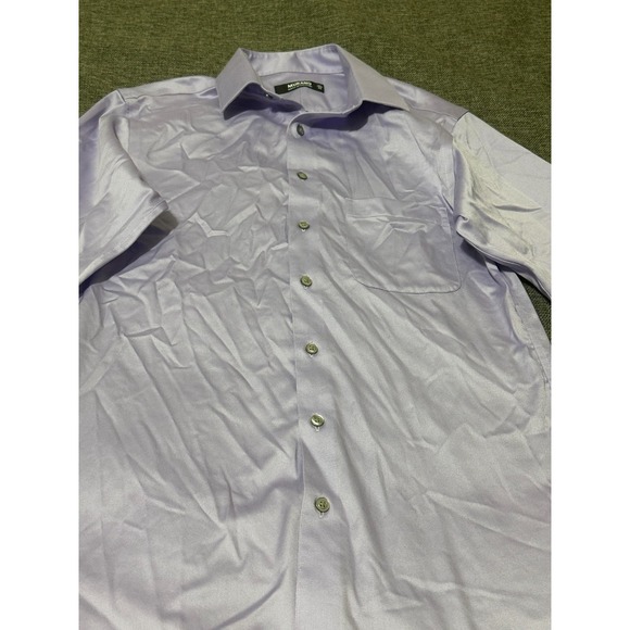 Murano Men's 14 1/2-32 Purple Long Sleeve Shirt - Picture 4 of 7